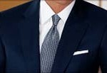 Blazer and tie in conservative colors as business Uniform