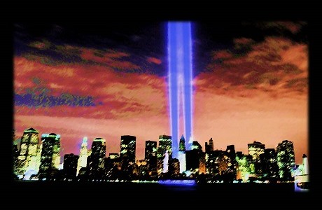 The twin towers immortalized on the skyline